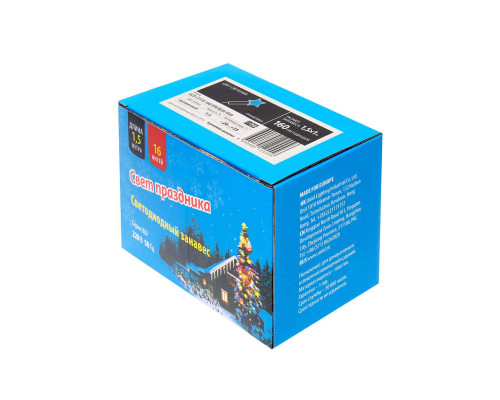 Светодиодная гирлянда Uniel занавес 220V синий ULD-C1510-160/DTA Blue IP20 UL-00006420 Светодиодная гирлянда Uniel занавес 220V синий ULD-C1510-160/DTA Blue IP20 UL-00006420