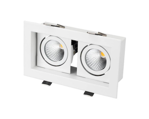 Встраиваемый светодиодный светильник Arlight CL-Kardan-S180x102-2x9W Day 024138 Встраиваемый светодиодный светильник Arlight CL-Kardan-S180x102-2x9W Day 024138