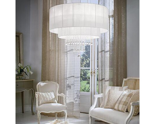 Подвесная люстра Ideal Lux Opera SP10 Bianco 165011 Подвесная люстра Ideal Lux Opera SP10 Bianco 165011