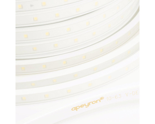 Светодиодная влагозащищенная лента Apeyron 6W/m 60LED/m 2835SMD холодный белый 50M 10-62 Светодиодная влагозащищенная лента Apeyron 6W/m 60LED/m 2835SMD холодный белый 50M 10-62