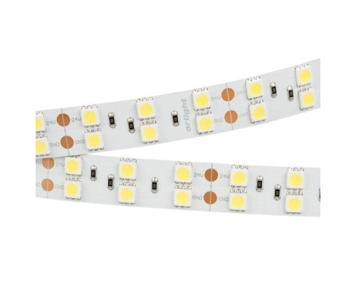 Светодиодная лента Arlight 28,8W/m 120LED/m 5060SMD теплый белый 5M 011259(2)