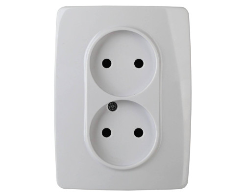Розетка ЭРА 12 2x2P 16A 250V 12-2107-01 Б0031238