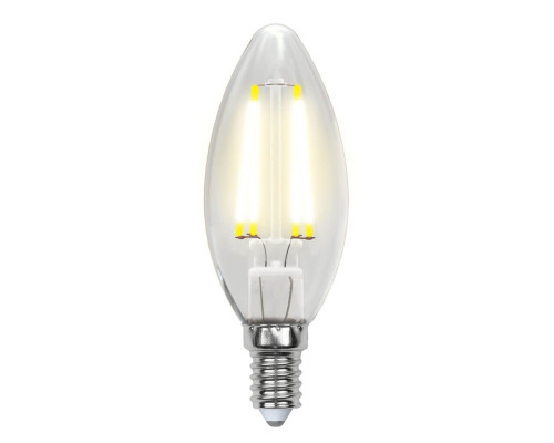 Лампа светодиодная филаментная Uniel E14 6W 4000K прозрачная LED-C35-6W/NW/E14/CL GLA01TR UL-00002198 Лампа светодиодная филаментная Uniel E14 6W 4000K прозрачная LED-C35-6W/NW/E14/CL GLA01TR UL-00002198