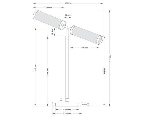 Настольный светильник KUTEK SALETTO SAL-LG-2(Z)