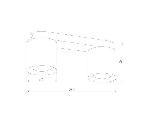 Потолочная люстра TK Lighting 3407 Vico White