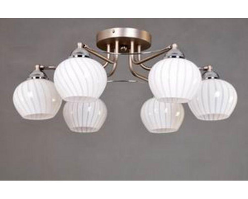 Потолочная люстра Elvan LU-37850/6-E14-Si+Wh Потолочная люстра Elvan LU-37850/6-E14-Si+Wh