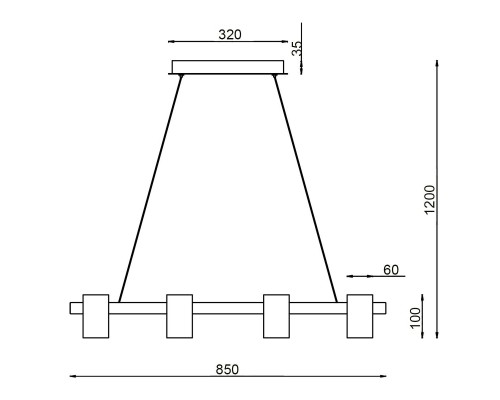 Подвесной светильник Vele Luce Zoom VL10113P08 Подвесной светильник Vele Luce Zoom VL10113P08