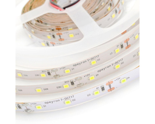 Светодиодная влагозащищенная лента Apeyron 4,8W/m 60LED/m 3528SMD холодный белый 5M 00-71