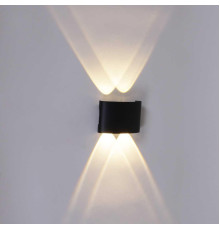 Уличный настенный светодиодный светильник Reluce 86832-9.2-004KT LED4*1W BK