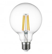 Лампа светодиодная филаментная Lightstar LED Filament E27 8W 3000K груша прозрачная 933102