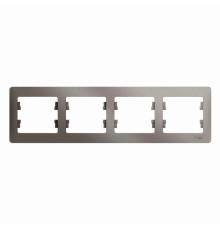 Рамка 4-постовая Systeme Electric Glossa платина GSL001204