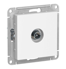 ТВ-розетка проходная Systeme Electric AtlasDesign белая ATN000192