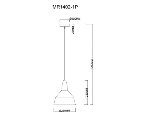 Подвесной светильник MyFar Brigitte MR1402-1P Подвесной светильник MyFar Brigitte MR1402-1P