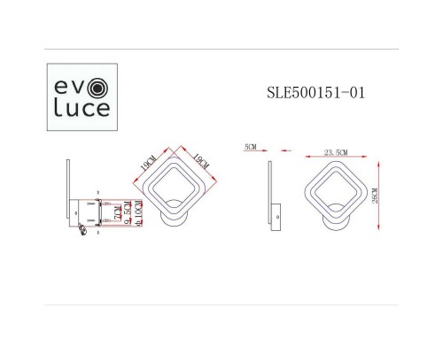 Бра Evoluce Samuro SLE500151-01