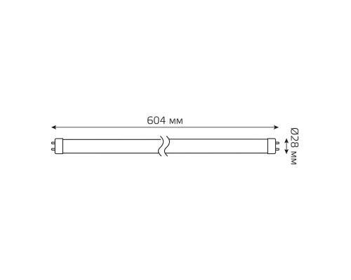 Лампа светодиодная Gauss G13 10W 4000K матовая 93020