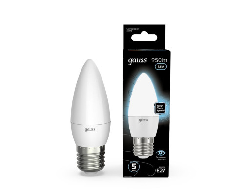 Лампа светодиодная Gauss E27 9.5W 4100K матовая 103102210 Лампа светодиодная Gauss E27 9.5W 4100K матовая 103102210