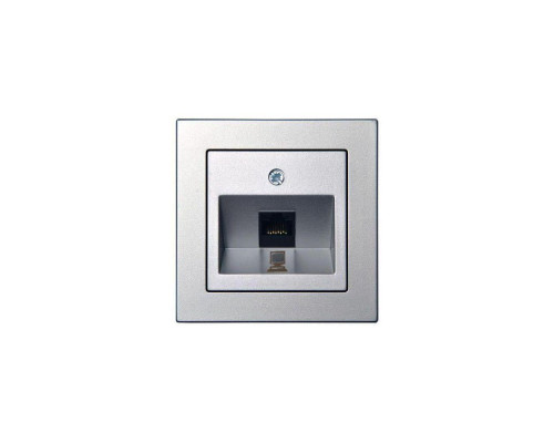 Розетка RJ45 Liregus Epsilon серебро 28-1853 Розетка RJ45 Liregus Epsilon серебро 28-1853