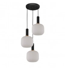 Подвесная люстра Lumina Deco Gato LDP 1217-3 WT+BK