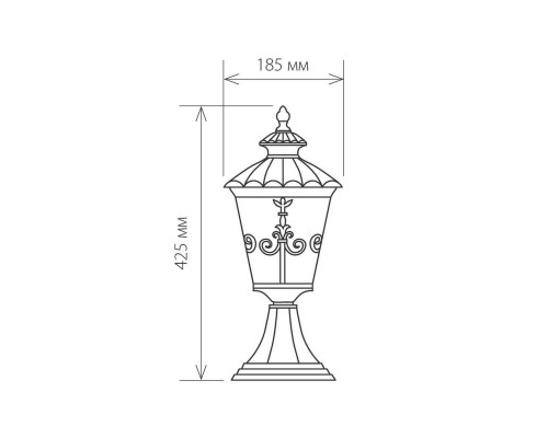 Уличный светильник Elektrostandard Diadema a028002