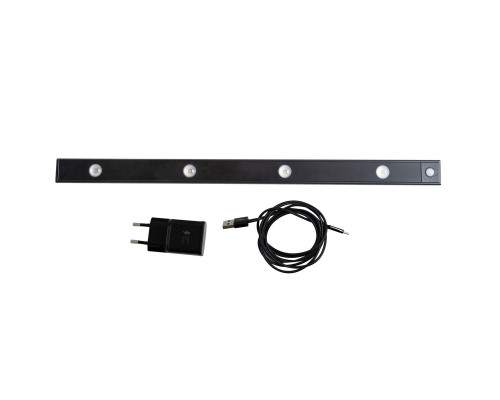 Мебельный светодиодный светильник Uniel ULI-F50-5W/4000K Sensor IP40 Black UL-00011957