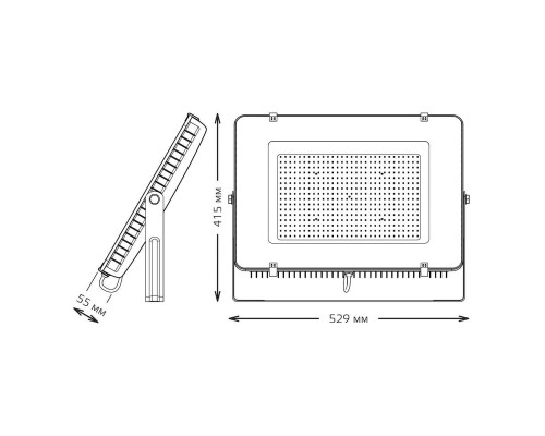 Прожектор светодиодный Gauss Qplus 300W 6500К 690511300