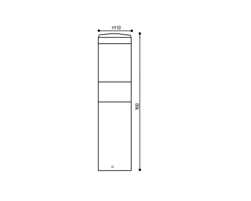 Уличный светодиодный светильник Elvan PJ-1510/1-11,5W-WW-Gr Уличный светодиодный светильник Elvan PJ-1510/1-11,5W-WW-Gr