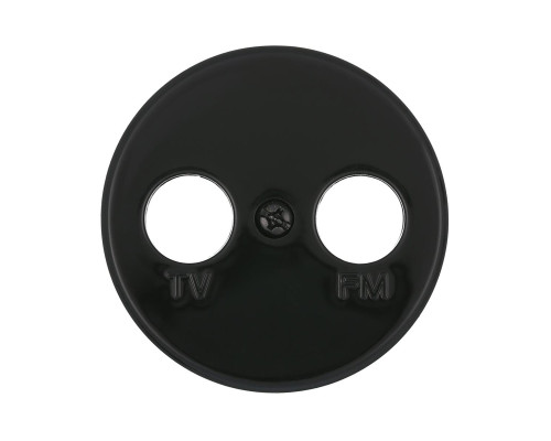 Накладка LK Studio розетки TV+FM, 2 отверстия (черный) Vintage 885208-1 Накладка LK Studio розетки TV+FM, 2 отверстия (черный) Vintage 885208-1