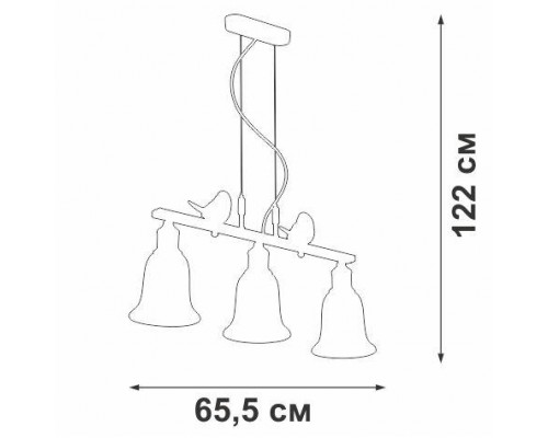 Подвесная люстра Vitaluce V2958-0/3S