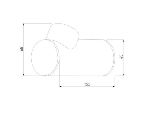 Уличный настенный светодиодный светильник Elektrostandard Ray 35134/W черный a056370 Уличный настенный светодиодный светильник Elektrostandard Ray 35134/W черный a056370
