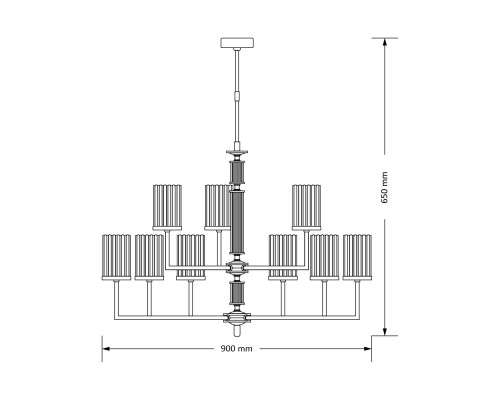 Подвесная люстра KUTEK MOOD Artu Ryfel ART-ZW-9(P)R Подвесная люстра KUTEK MOOD Artu Ryfel ART-ZW-9(P)R