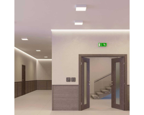 Потолочный светодиодный светильник Arlight IM-Quadro-Emergency-3H-S350x350-33W Warm3000 041010 Потолочный светодиодный светильник Arlight IM-Quadro-Emergency-3H-S350x350-33W Warm3000 041010