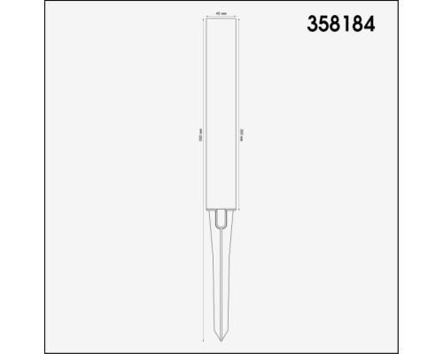 Корпус для модуля Novotech Street Nokta 358184 Корпус для модуля Novotech Street Nokta 358184
