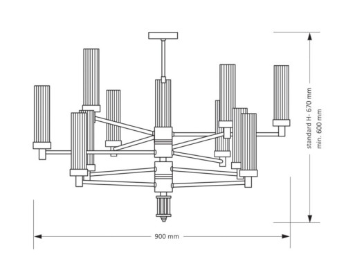 Подвесная люстра KUTEK MOOD Seti SET-ZW-12(T) Подвесная люстра KUTEK MOOD Seti SET-ZW-12(T)
