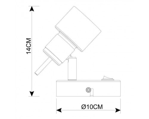 Спот Arte Lamp Almach A1906AP-1WH