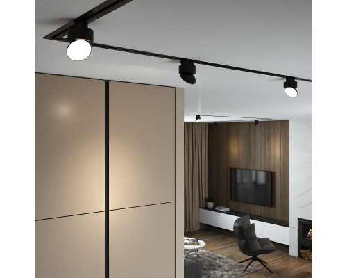Трековый светодиодный светильник Elektrostandard Smooth 85515/01 черный матовый a062874 Трековый светодиодный светильник Elektrostandard Smooth 85515/01 черный матовый a062874
