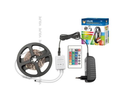Светодиодная лента Volpe 5,4W/m 30LED/m 5050SMD RGB 3M ULS-Q211 5050-30LED/m-IP20-3M-RGB RRP24C24 10775 Светодиодная лента Volpe 5,4W/m 30LED/m 5050SMD RGB 3M ULS-Q211 5050-30LED/m-IP20-3M-RGB RRP24C24 10775