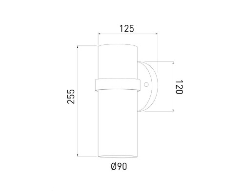 Уличный настенный cветильник Elektrostandard Grin 35000/D белый a061036