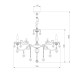 Подвесная люстра Eurosvet 3281/8 белый с золотом/тонированный хрусталь Strotskis