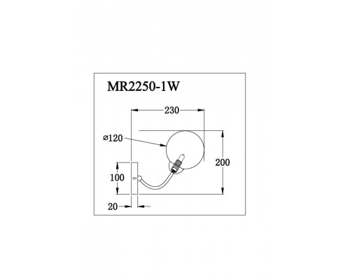 Бра MyFar Leticia MR2250-1W