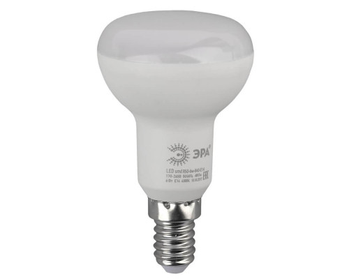 Лампа светодиодная ЭРА E14 6W 4000K матовая LED R50-6W-840-E14 Б0020556 Лампа светодиодная ЭРА E14 6W 4000K матовая LED R50-6W-840-E14 Б0020556