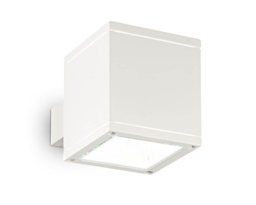 Уличный настенный светильник Ideal Lux Snif Ap1 Square Bianco 144276