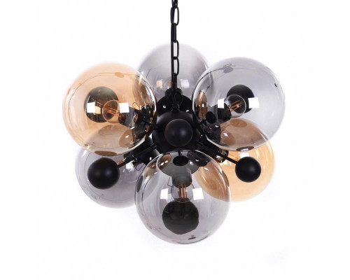 Подвесная люстра Lumina Deco Afrodis LDP 1138-6 AMB+GY Подвесная люстра Lumina Deco Afrodis LDP 1138-6 AMB+GY