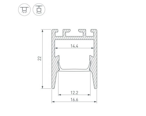 Профиль Arlight PDS-ZM-Comfy-2000 Anod 032855 Профиль Arlight PDS-ZM-Comfy-2000 Anod 032855