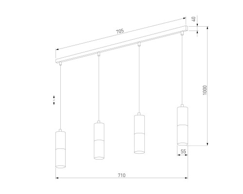 Подвесной светильник TK Lighting 4357 Elit White Подвесной светильник TK Lighting 4357 Elit White