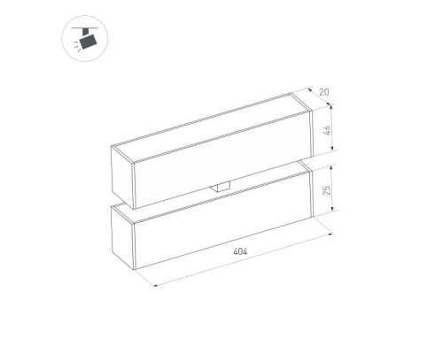 Трековый светодиодный светильник Arlight Mag-Flat-Fold-25-S400-12W Day4000 034237 Трековый светодиодный светильник Arlight Mag-Flat-Fold-25-S400-12W Day4000 034237