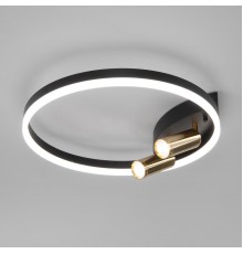 Потолочная светодиодная люстра Eurosvet Luminari 90247/3 черный / золото
