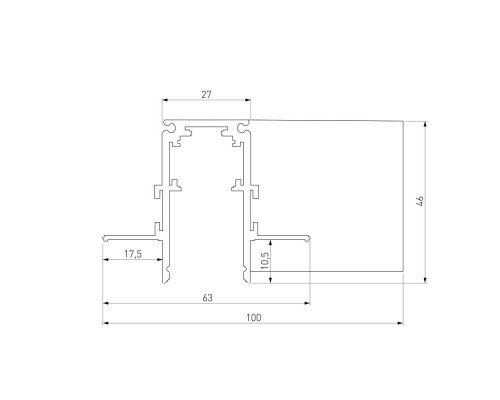 Коннектор L-образный Elektrostandard Slim Magnetic 85214/00 a067509