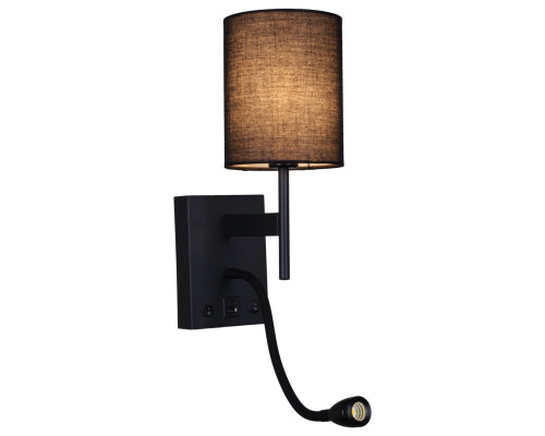 Бра Reluce 86210-9.2-001KT LED3W+E14 BK