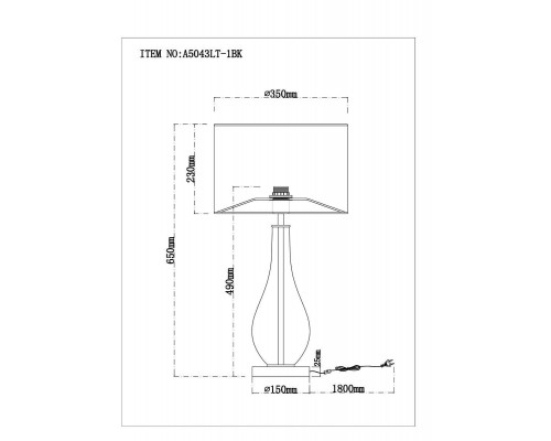 Настольная лампа Arte Lamp Naos A5043LT-1BK Настольная лампа Arte Lamp Naos A5043LT-1BK