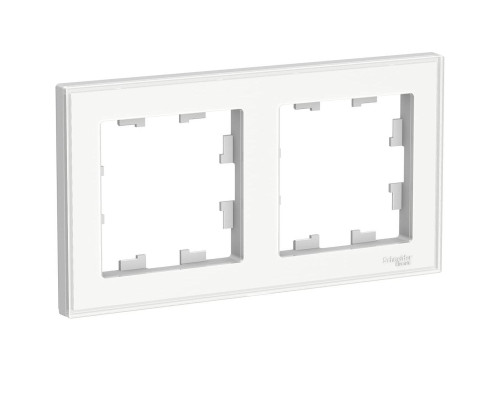 Рамка 2-постовая Systeme Electric AtlasDesign Art белая ATN200102 Рамка 2-постовая Systeme Electric AtlasDesign Art белая ATN200102